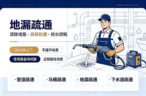 铁力地漏疏通